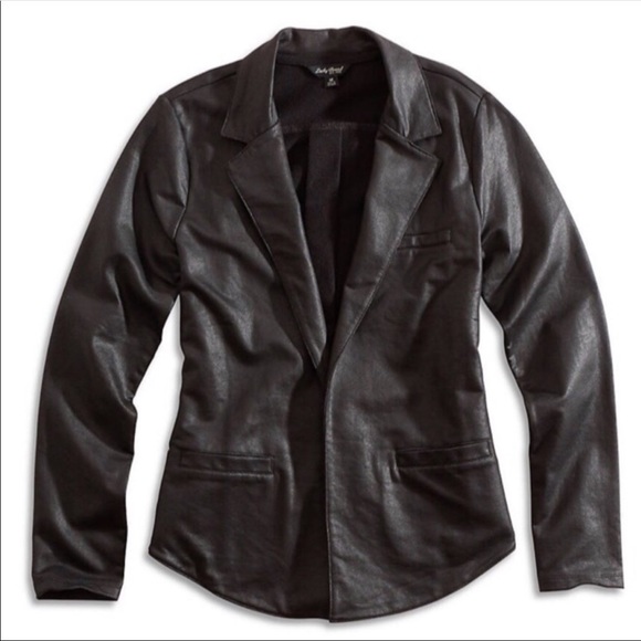 Lucky Brand Blazer Open Front Black Jacket - Picture 3 of 8